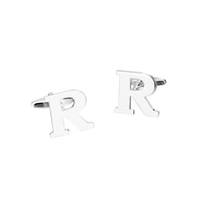 Load image into Gallery viewer, Simple Personality English Alphabet R Cufflinks