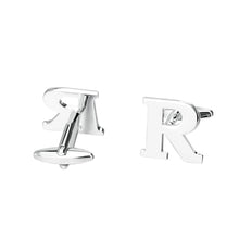 Load image into Gallery viewer, Simple Personality English Alphabet R Cufflinks