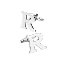 Load image into Gallery viewer, Simple Personality English Alphabet R Cufflinks