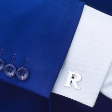 Load image into Gallery viewer, Simple Personality English Alphabet R Cufflinks