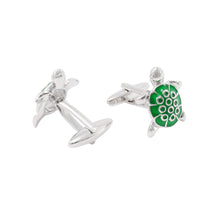 Load image into Gallery viewer, Fashion Simple Green Turtle Cufflinks