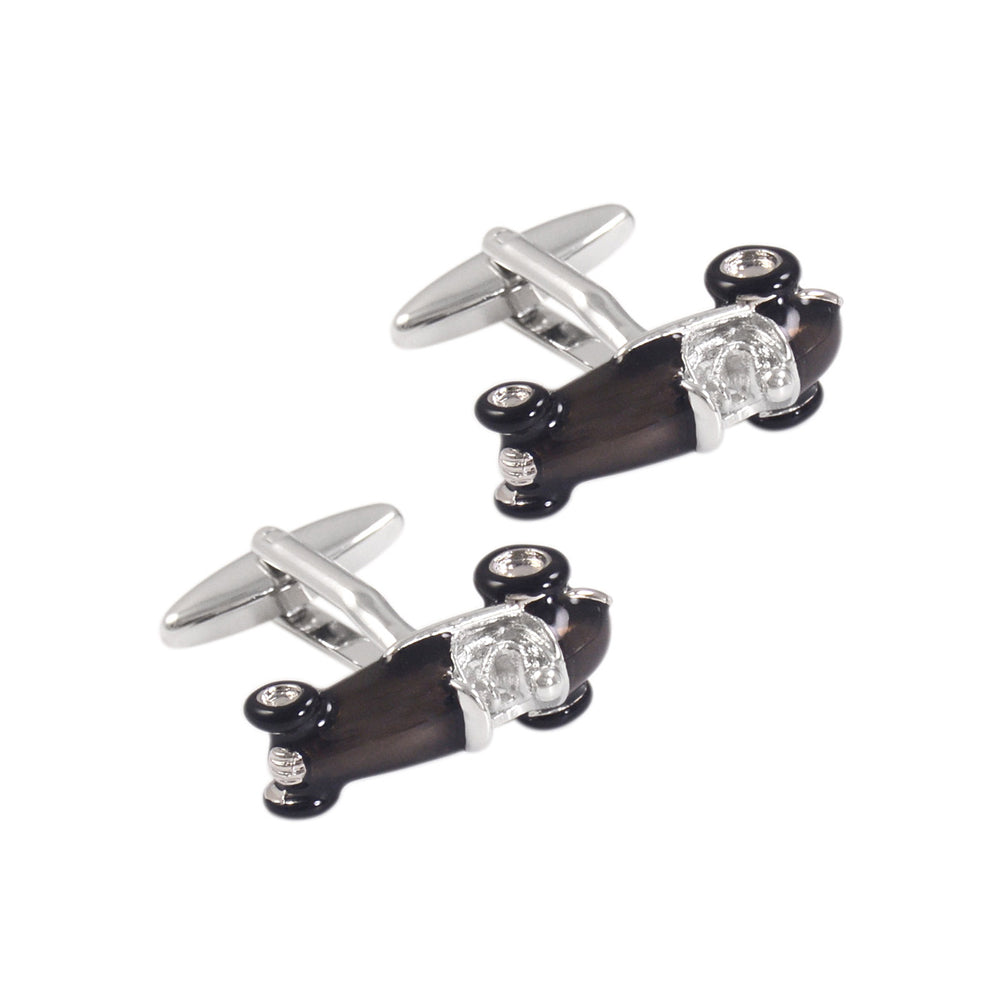 Fashion Personality Gray Sports Car Cufflinks