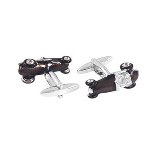 Fashion Personality Gray Sports Car Cufflinks