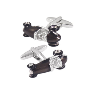 Fashion Personality Gray Sports Car Cufflinks