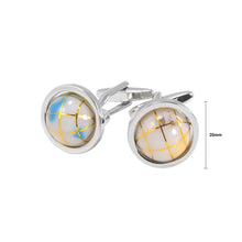 Load image into Gallery viewer, Fashion and Elegant Geometric White Ball Cufflinks