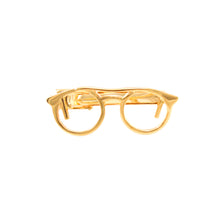 Load image into Gallery viewer, Simple and Creative Plated Gold Glasses Tie Clip