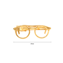 Load image into Gallery viewer, Simple and Creative Plated Gold Glasses Tie Clip