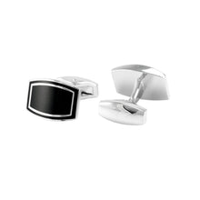 Load image into Gallery viewer, Fashion High-end Geometric Rectangular Black Cufflinks