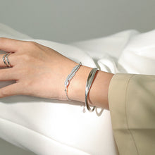 Load image into Gallery viewer, 925 Sterling Silver Fashion Simple Leaf Bracelet