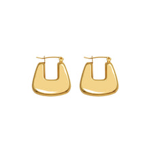 Load image into Gallery viewer, Simple Personality Plated Gold 316L Stainless Steel U-Shaped Geometric Earrings