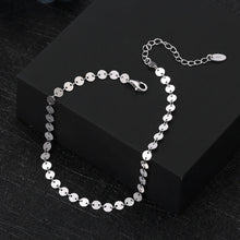 Load image into Gallery viewer, 925 Sterling Silver Fashion Simple Disc Geometric Anklet