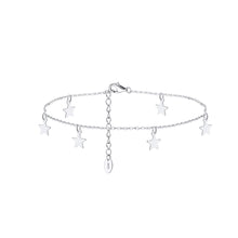 Load image into Gallery viewer, 925 Sterling Silver Fashion Simple Star Chain Anklet