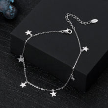 Load image into Gallery viewer, 925 Sterling Silver Fashion Simple Star Chain Anklet