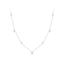 Load image into Gallery viewer, 925 Sterling Silver Simple Cute Heart Shape Necklace with Cubic Zirconia