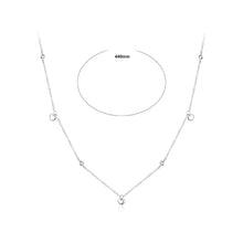 Load image into Gallery viewer, 925 Sterling Silver Simple Cute Heart Shape Necklace with Cubic Zirconia